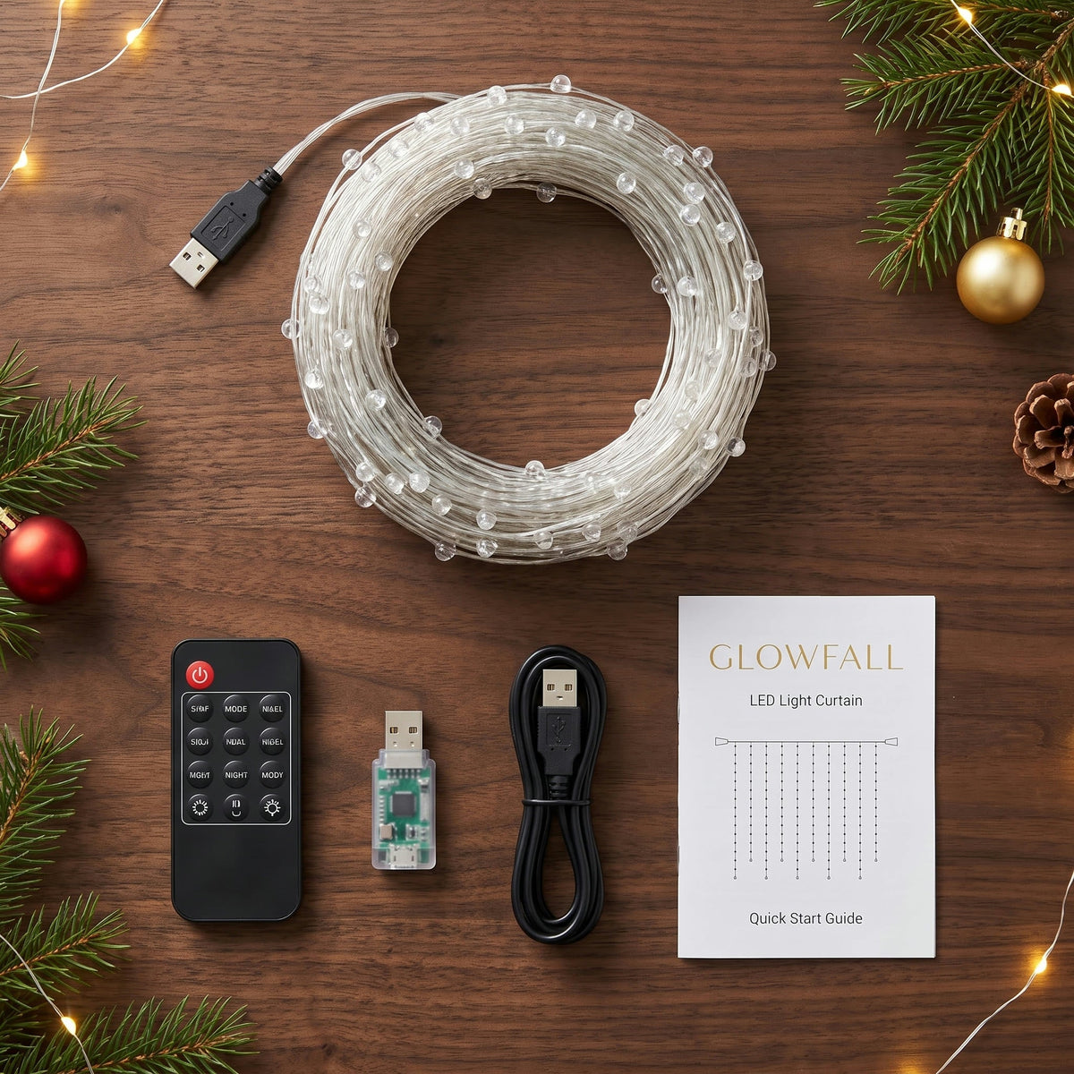 GlowFall™ LED Light Curtain